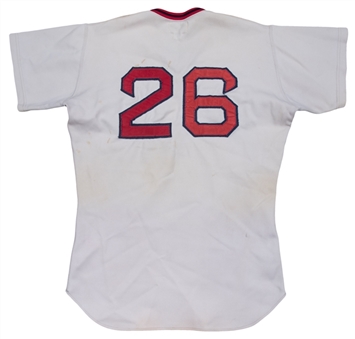 1977 Reggie Cleveland Game Used and Signed Boston Red Sox Home Jersey (Beckett)